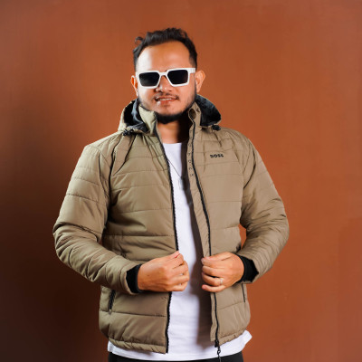 Men’s Insulated Zipper Hoodie Jackets Hugo Boss(Biskit-21)